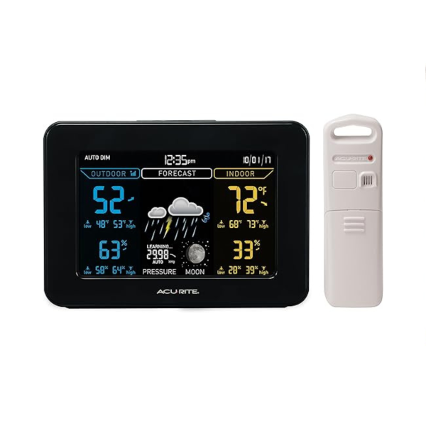 AcuRite Color Weather Station with High Low Temperature and Humidity with Moon Phase Online Sale