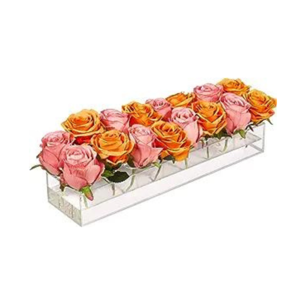 Clear Long Acrylic Flower Vase For Discount