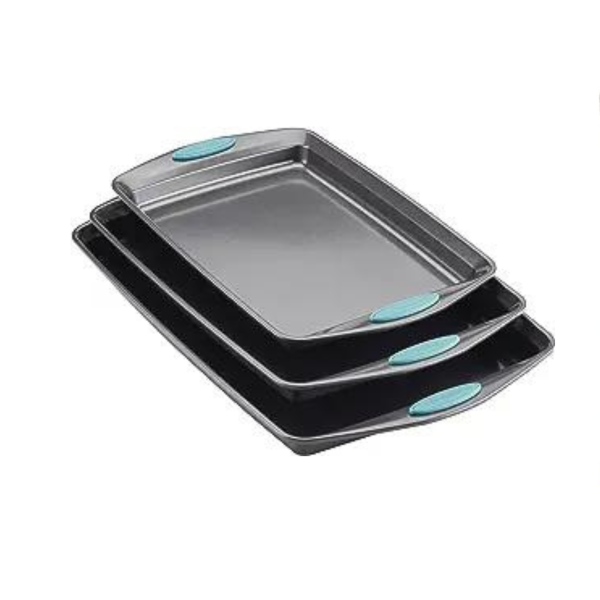 Rachael Ray Bakeware Nonstick Cookie Pan Set (3-Piece) Supply