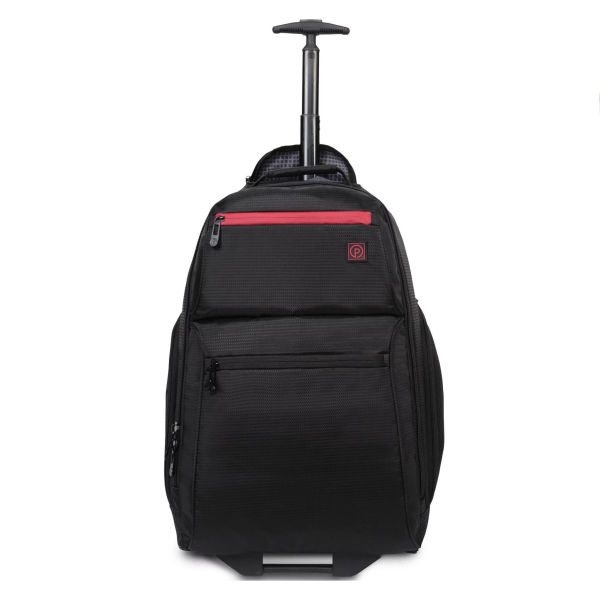 Protege 22-Inch Black Rolling Backpack with Telescopic Handle For Cheap