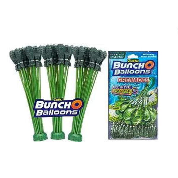 Zuru Bunch O Balloons 100 Grenade Rapid-Filling Self-Sealing Water Balloons Discount