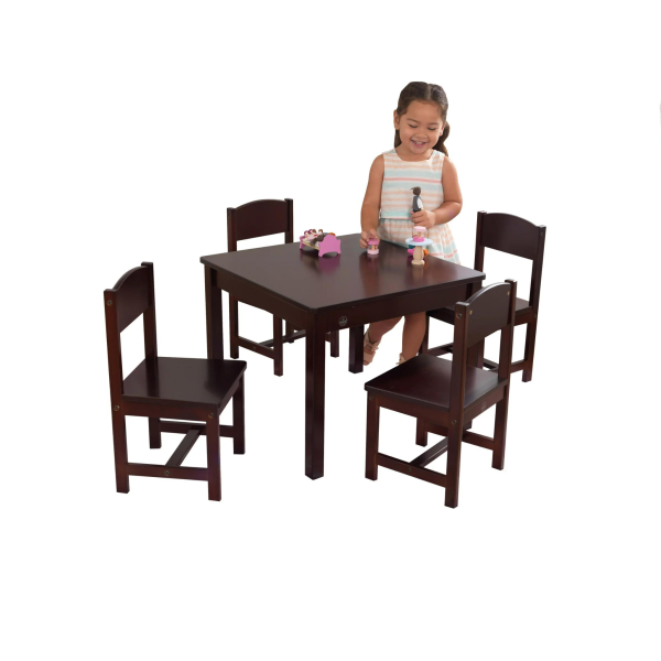 KidKraft Wooden Farmhouse Table & 4 Chair Set Online now