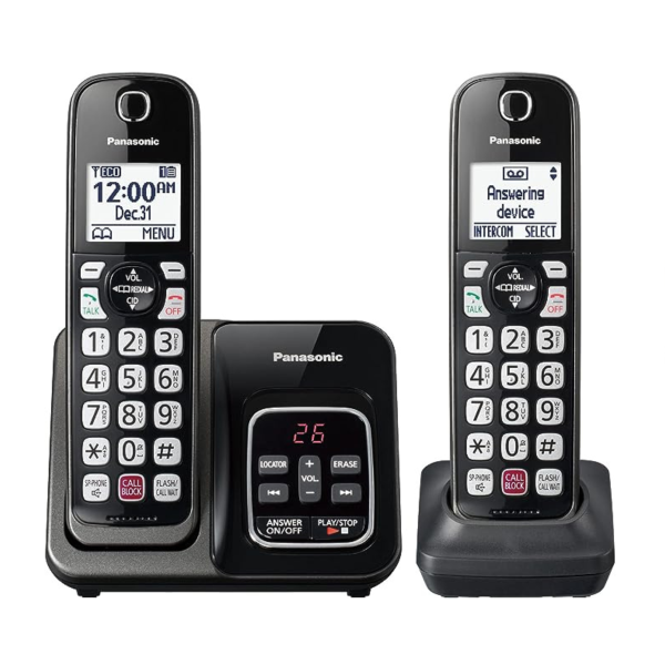 Panasonic Cordless Phone with Answering Machine, Expandable System Discount