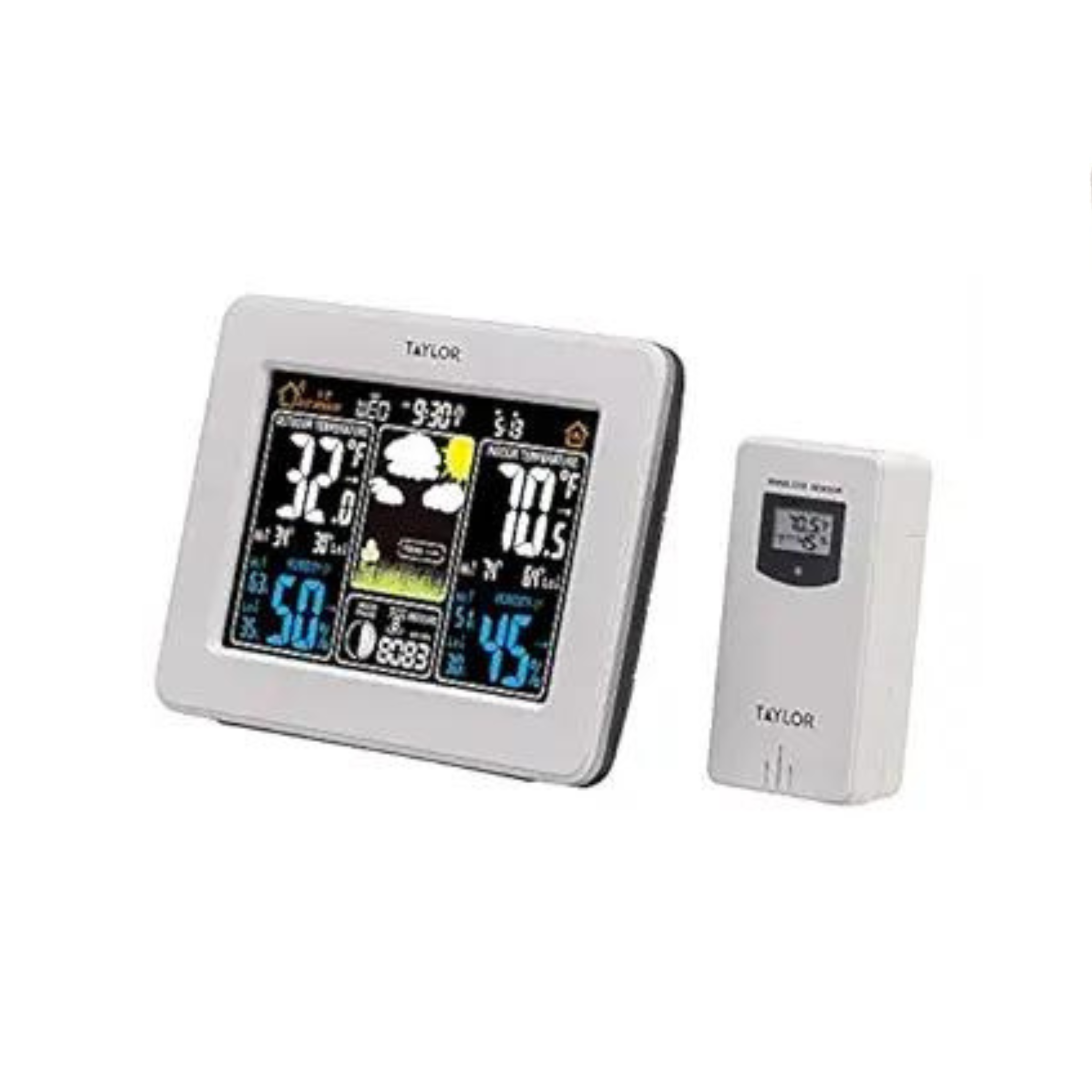 Taylor Wireless Digital Deluxe Color Weather Station Forecaster Sale