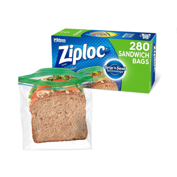 Ziploc Sandwich Bags with Grip ‘n Seal Technology (280 Count) For Discount