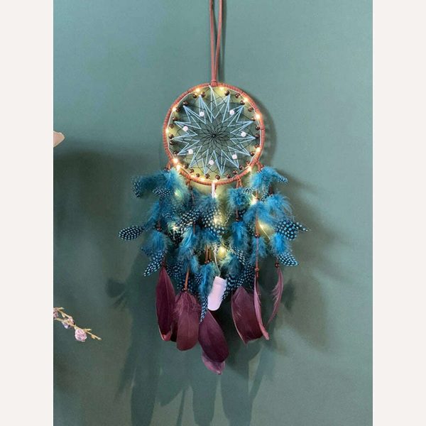 Dream Catcher Vintage Wind Chime Handmade Feather Bedroom Curtain Car Hanging Ornaments Birthday Christmas Gift Home Decorations Fashion